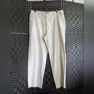 Nautica Tan brown Chinos Classic Straight-Leg Cotton 36"X32" Khakis Pants Men's